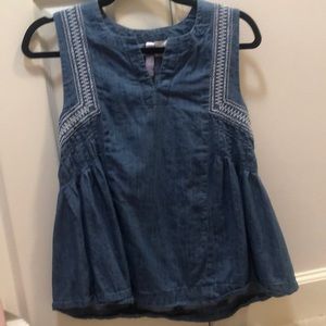 Jean tank top
